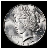 1927-s Peace Dollar $1 ms63+ USCG