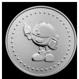 PAC-MAN Game Token Style - 1 oz Silver Round Round