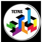 Tetris Art Style - 1 oz Silver Round Round