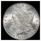 1879-p Morgan Dollar $1 Grades ms63+