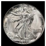 1946-d Walking Liberty Half Dollar Near Top Pop 50