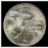 1983-d Olympics Modern Commem Dollar $1 ms70 SEGS