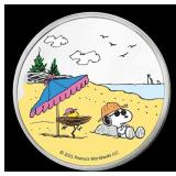 Snoopy & Woodstock Beach Peanuts Colorized Style -