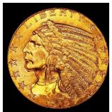 1912-p Gold Indian Half Eagle $5 ms64+ USCG
