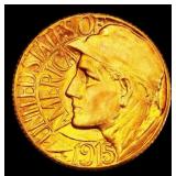 1915-s Panama Pacific Gold Commem Dollar Near Top