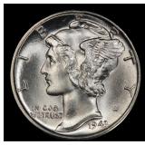 1943-s Mercury Dime Near Top Pop! 10c ms67+ fsb SE