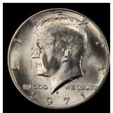 1971-d Kennedy Half Dollar Near Top Pop 50c ms67+