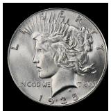1935-p Peace Dollar Near Top Pop $1 ms66 SEGS