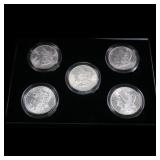 5x Coin Consecutive MORGAN Set 1884-1888-p ALL UNC