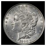 1880-p Morgan Dollar $1 Grades ms62