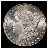 1883-p Morgan Dollar $1 Grades ms64+