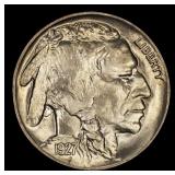 1927-p Buffalo Nickel Near Top Pop 5c ms67+ SEGS