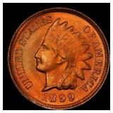 1899 Indian Cent Near Top Pop! 1c ms67 rd SEGS