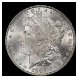 1882-p Morgan Dollar $1 Grades ms63+