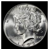 1935-p Peace Dollar $1 Grades ms65