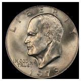 1973-p Eisenhower Dollar Near Top Pop $1 ms66+ SEG