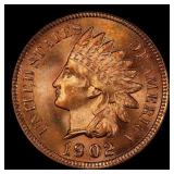 1902 Indian Cent Near Top Pop! 1c ms67 rd SEGS