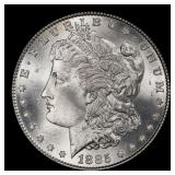 1885-p Morgan Dollar $1 Grades ms64