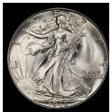 1946-s Walking Liberty Half Dollar 50c Grades ms66