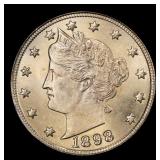 1898 Liberty Nickel Near Top Pop 5c ms66 SEGS