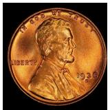 1938-d Lincoln Cent Near Top Pop 1c ms67+ rd SEGS