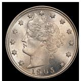 1905 Liberty Nickel 5c Grades ms65