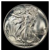1943-p Walking Liberty Half Dollar 50c ms67 SEGS