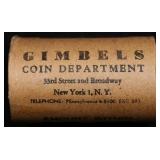 DA- 20 Coin Peace Silver Dollar GIMBLES Roll Circ