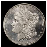 1881-s Morgan Dollar $1 Grades ms63+