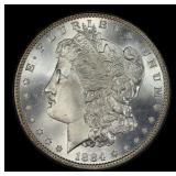 1884-p Morgan Dollar Near Top Pop! $1 ms67+ SEGS