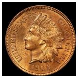 1909 Indian Cent . 1c Grades ms64 rd