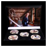 5 Coin Prince Philip Gold Plated Round Collection
