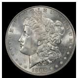 1900-p Morgan Dollar $1 Grades ms62+