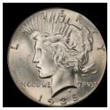 1935-p Peace Dollar $1 Grades ms65