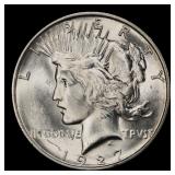 1927-d Peace Dollar $1 Grades ms63