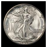1943-s Walking Liberty Half Dollar 50c Grades ms66