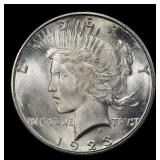 1923-s Peace Dollar $1 ms65 SEGS