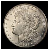 1921-s Morgan Dollar $1 Grades ms62+