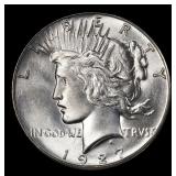 1927-p Peace Dollar Near Top Pop $1 ms65 SEGS
