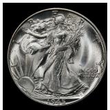 1945-s Walking Liberty Half Dollar Near Top Pop 50