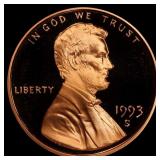1993-s Proof Lincoln Cent 1c pr70 rd dcam SEGS