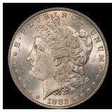 1882-p Morgan Dollar $1 Grades ms62