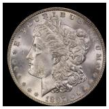 1897-p Morgan Dollar $1 Grades ms65