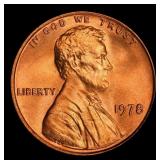 1978-p Lincoln Cent Near Top Pop 1c ms67 rd SEGS