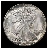 1945-d Walking Liberty Half Dollar 50c ms66+ SEGS