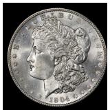 1904-p Morgan Dollar $1 Grades ms64+