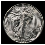 1940-s Walking Liberty Half Dollar 50c Grades ms65