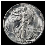 1945-d Walking Liberty Half Dollar Near Top Pop 50