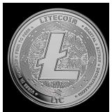 Litecoin Style - 1 oz Silver Round Round