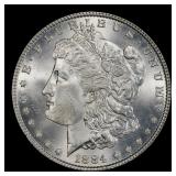1884-p Morgan Dollar $1 Grades ms65